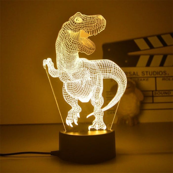 veilleuse et lampe de chevet pour enfant thème dinosaure